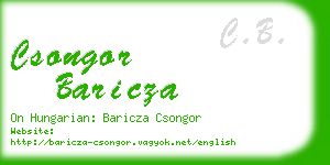 csongor baricza business card